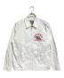 Hysteric Glamour（ヒステリックグラマー）の古着「SUPER HYS LEAGUE ジップアップブルゾン/Zip-up blouson」｜ホワイト