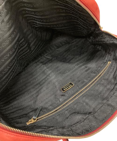 PRADA（プラダ）PRADA (プラダ) アイレットスタッズワンショルダーバッグ/Eyelet-stud one-shoulder bag レッドの古着・服飾アイテム