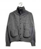 camisas manoloカミサス マノロ）の古着「KNITTED JACKET/ニットジャケット」｜グレー