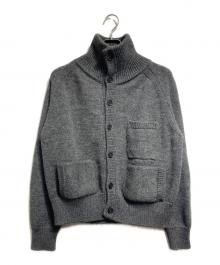 camisas manolo（カミサス マノロ）の古着「KNITTED JACKET/ニットジャケット」｜グレー