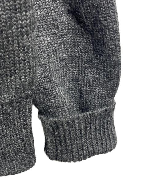 camisas manolo（カミサス マノロ）camisas manolo (カミサス マノロ) KNITTED JACKET/ニットジャケット グレー サイズ:Mの古着・服飾アイテム