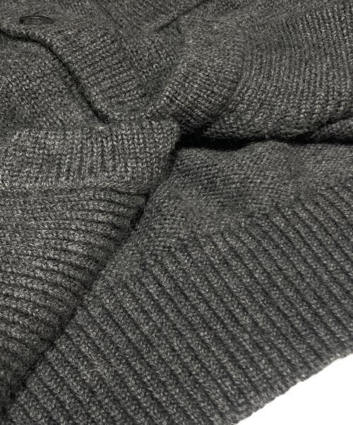 camisas manolo（カミサス マノロ）camisas manolo (カミサス マノロ) KNITTED JACKET/ニットジャケット グレー サイズ:Mの古着・服飾アイテム