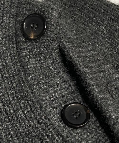 camisas manolo（カミサス マノロ）camisas manolo (カミサス マノロ) KNITTED JACKET/ニットジャケット グレー サイズ:Mの古着・服飾アイテム