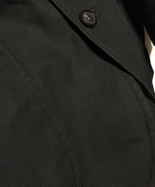 MAISON et VOYAGE（メゾンエボヤージュ）MAISON et VOYAGE (メゾンエボヤージュ) ウール カラーレスチョアジャケット/Wool Collarless Chore Jacket ブラック サイズ:46の古着・服飾アイテム