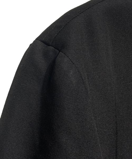 MAISON et VOYAGE（メゾンエボヤージュ）MAISON et VOYAGE (メゾンエボヤージュ) ウール カラーレスチョアジャケット/Wool Collarless Chore Jacket ブラック サイズ:46の古着・服飾アイテム