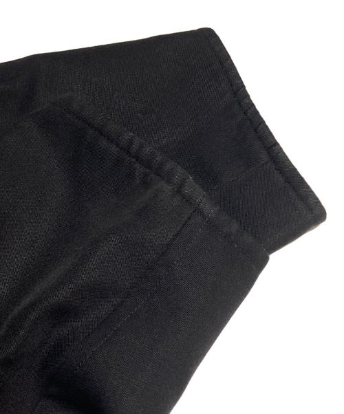 MAISON et VOYAGE（メゾンエボヤージュ）MAISON et VOYAGE (メゾンエボヤージュ) ウール カラーレスチョアジャケット/Wool Collarless Chore Jacket ブラック サイズ:46の古着・服飾アイテム