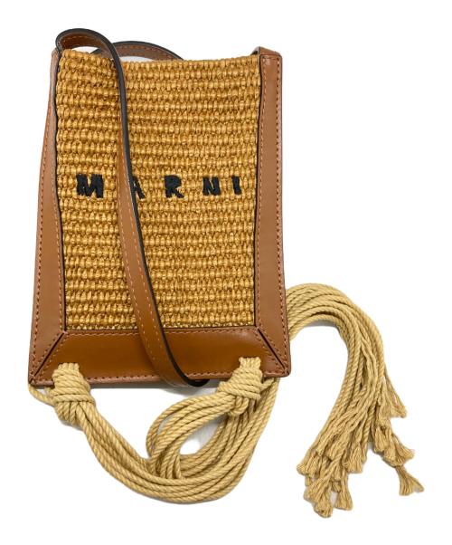 MARNI（マルニ）MARNI (マルニ) ラフィアミニショルダーバッグ/Raffia Mini Shoulder Bag ベージュの古着・服飾アイテム