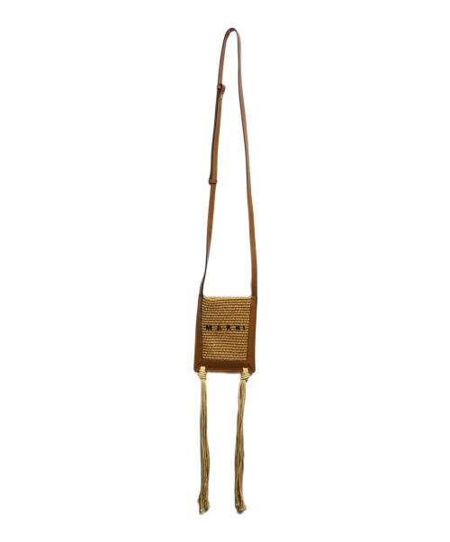 MARNI（マルニ）MARNI (マルニ) ラフィアミニショルダーバッグ/Raffia Mini Shoulder Bag ベージュの古着・服飾アイテム