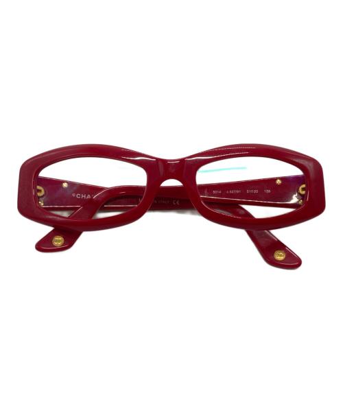 CHANEL（シャネル）CHANEL (シャネル) マトラッセ ココマーク眼鏡/Matelassé CC Logo Glasses サイズ:51□20-135の古着・服飾アイテム
