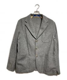 POLO RALPH LAUREN（ポロ・ラルフローレン）の古着「ウールヘリンボーンジャケット/Wool Herringbone Jacket」｜グレー