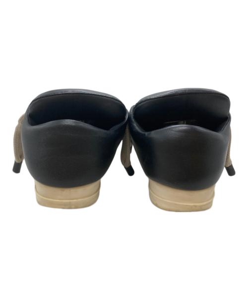 RICK OWENS（リックオウエンス）RICK OWENS (リックオウエンス) JUMBO LACE PUFFER LOW/ジャンボ レース パファー ロー ブラック×ホワイト サイズ:37の古着・服飾アイテム