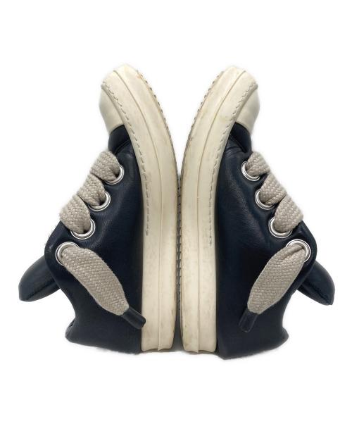 RICK OWENS（リックオウエンス）RICK OWENS (リックオウエンス) JUMBO LACE PUFFER LOW/ジャンボ レース パファー ロー ブラック×ホワイト サイズ:37の古着・服飾アイテム
