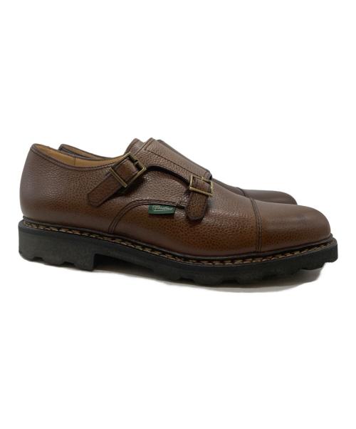 PARABOOT（パラブーツ）PARABOOT (パラブーツ) WILLIAM/MARCHE 2ダブルモンクシューズ/WILLIAM/MARCHE 2 Double Monk Shoes ブラウン サイズ:7-1/2の古着・服飾アイテム