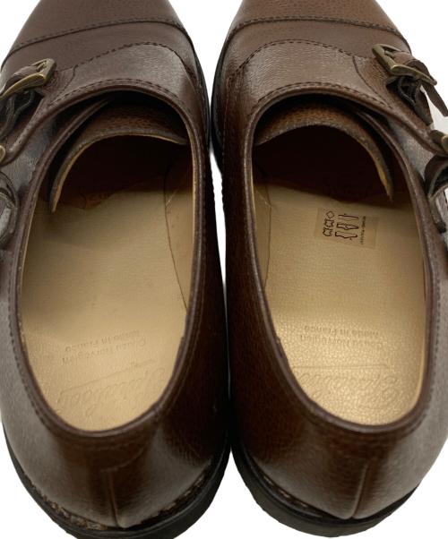 PARABOOT（パラブーツ）PARABOOT (パラブーツ) WILLIAM/MARCHE 2ダブルモンクシューズ/WILLIAM/MARCHE 2 Double Monk Shoes ブラウン サイズ:7-1/2の古着・服飾アイテム