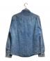AMI PARIS (アミ パリス) ウォッシュ加工デニムシャツ/Washed denim shirt インディゴ サイズ:M 未使用品：28000円