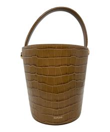 CAFUNE（カフネ）の古着「型押しバケツバッグ/Embossed bucket bag」｜ブラウン