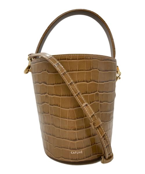 CAFUNE（カフネ）CAFUNE (カフネ) 型押しバケツバッグ/Embossed bucket bag ブラウン サイズ:不明の古着・服飾アイテム