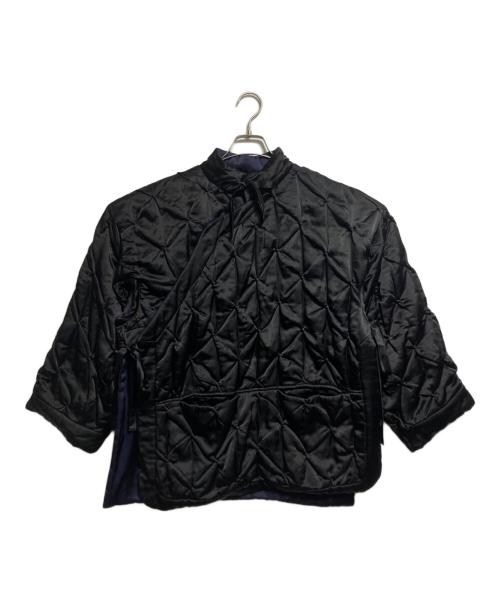 FUMIKA UCHIDA（フミカウチダ）FUMIKA UCHIDA (フミカウチダ) Silk Cotton Quilt Futon Jacket/シルクコットン・キルト・フートンジャケット ブラック サイズ:34の古着・服飾アイテム