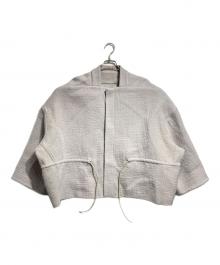 RICK OWENS（リックオウエンス）の古着「Sail フレアジャケット/Flared jacket」｜パープル