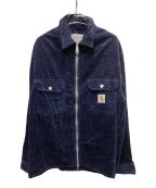 Carhartt WIPカーハート ワーク イン プログレス）の古着「REYNOLDS SHIRT JAC」｜ネイビー