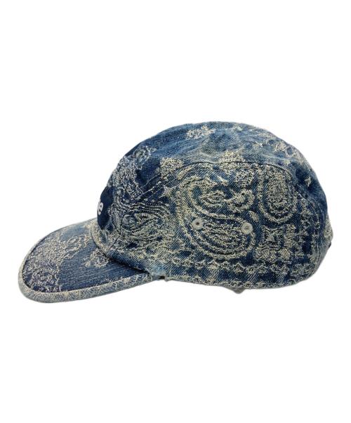 SUPREME（シュプリーム）SUPREME (シュプリーム) BANDANA JACQUARD DENIM CAMP CAP ブルーの古着・服飾アイテム