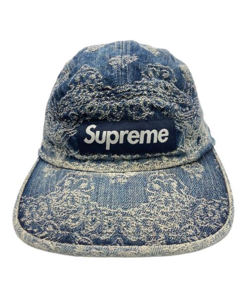SUPREME（シュプリーム）SUPREME (シュプリーム) BANDANA JACQUARD DENIM CAMP CAP ブルーの古着・服飾アイテム