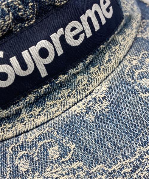 SUPREME（シュプリーム）SUPREME (シュプリーム) BANDANA JACQUARD DENIM CAMP CAP ブルーの古着・服飾アイテム
