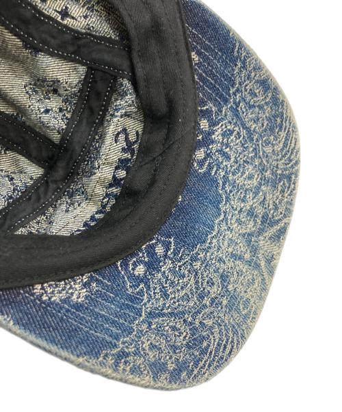 SUPREME（シュプリーム）SUPREME (シュプリーム) BANDANA JACQUARD DENIM CAMP CAP ブルーの古着・服飾アイテム