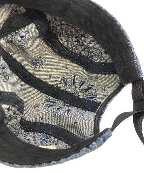 SUPREME（シュプリーム）SUPREME (シュプリーム) BANDANA JACQUARD DENIM CAMP CAP ブルーの古着・服飾アイテム