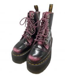 Dr.Martens（ドクターマーチン）の古着「JADONMAX８ホールブーツ」｜ブラック×ピンク