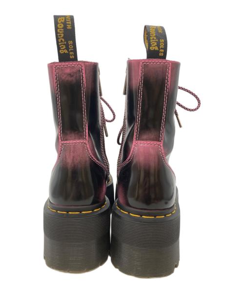Dr.Martens（ドクターマーチン）Dr.Martens (ドクターマーチン) JADONMAX８ホールブーツ ブラック×ピンク サイズ:24㎝の古着・服飾アイテム