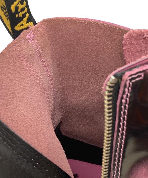 Dr.Martens（ドクターマーチン）Dr.Martens (ドクターマーチン) JADONMAX８ホールブーツ ブラック×ピンク サイズ:24㎝の古着・服飾アイテム
