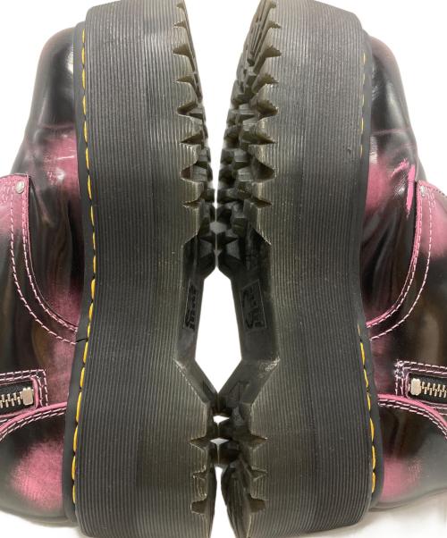 Dr.Martens（ドクターマーチン）Dr.Martens (ドクターマーチン) JADONMAX８ホールブーツ ブラック×ピンク サイズ:24㎝の古着・服飾アイテム