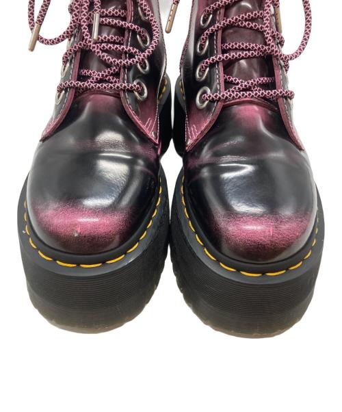 Dr.Martens（ドクターマーチン）Dr.Martens (ドクターマーチン) JADONMAX８ホールブーツ ブラック×ピンク サイズ:24㎝の古着・服飾アイテム