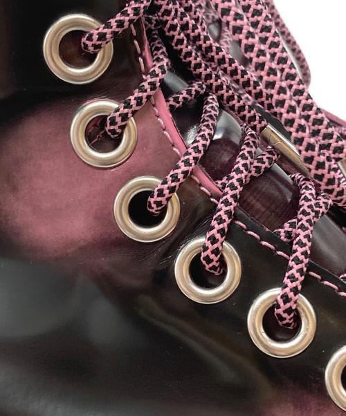 Dr.Martens（ドクターマーチン）Dr.Martens (ドクターマーチン) JADONMAX８ホールブーツ ブラック×ピンク サイズ:24㎝の古着・服飾アイテム
