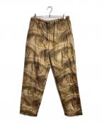 DRIES VAN NOTENドリスヴァンノッテン）の古着「ピクセルプリントイージーパンツ/Pixel-Print Easy Pants」｜ブラウン