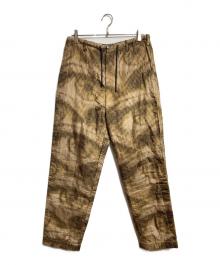 DRIES VAN NOTEN（ドリスヴァンノッテン）の古着「ピクセルプリントイージーパンツ/Pixel-Print Easy Pants」｜ブラウン