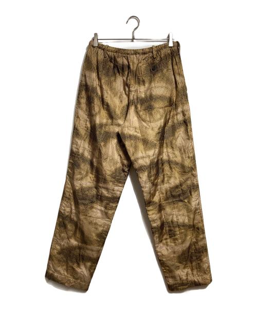DRIES VAN NOTEN（ドリスヴァンノッテン）DRIES VAN NOTEN (ドリスヴァンノッテン) ピクセルプリントイージーパンツ/Pixel-Print Easy Pants ブラウン サイズ:48の古着・服飾アイテム