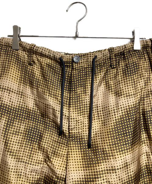 DRIES VAN NOTEN（ドリスヴァンノッテン）DRIES VAN NOTEN (ドリスヴァンノッテン) ピクセルプリントイージーパンツ/Pixel-Print Easy Pants ブラウン サイズ:48の古着・服飾アイテム