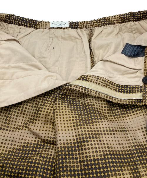 DRIES VAN NOTEN（ドリスヴァンノッテン）DRIES VAN NOTEN (ドリスヴァンノッテン) ピクセルプリントイージーパンツ/Pixel-Print Easy Pants ブラウン サイズ:48の古着・服飾アイテム