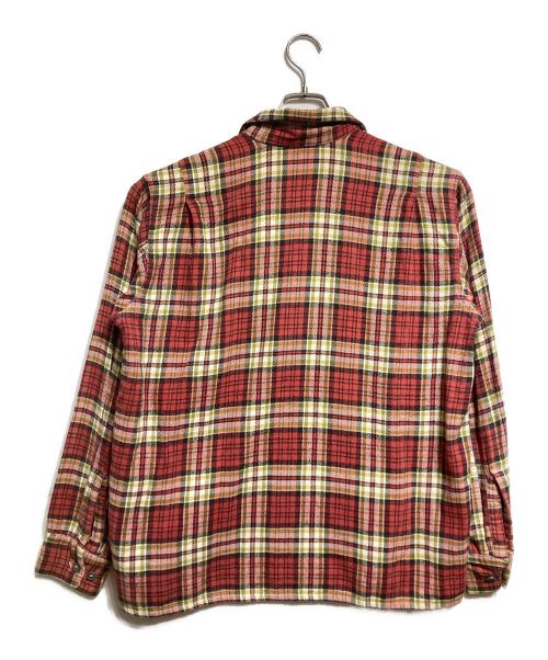 BRENTS（ブレント）BRENTS (ブレント) 50’s チェックシャツ/1950s Plaid Shirt レッド サイズ:Lの古着・服飾アイテム