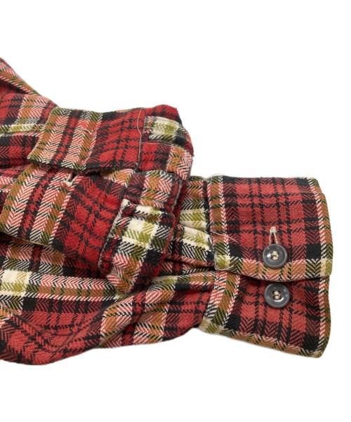 BRENTS（ブレント）BRENTS (ブレント) 50’s チェックシャツ/1950s Plaid Shirt レッド サイズ:Lの古着・服飾アイテム