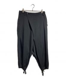 GROUND Y（グラウンドワイ）の古着「ウールサルエルパンツ/Wool Sarouel Pants」｜ブラック