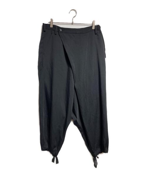 GROUND Y（グラウンドワイ）GROUND Y (グラウンドワイ) ウールサルエルパンツ/Wool Sarouel Pants ブラック サイズ:3の古着・服飾アイテム