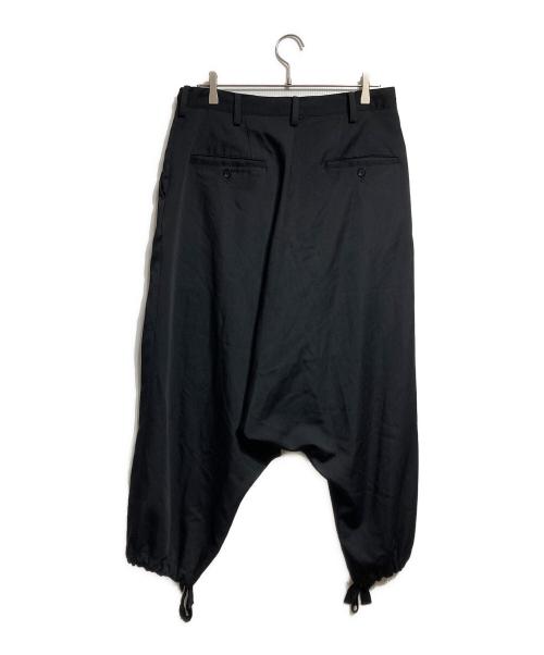 GROUND Y（グラウンドワイ）GROUND Y (グラウンドワイ) ウールサルエルパンツ/Wool Sarouel Pants ブラック サイズ:3の古着・服飾アイテム