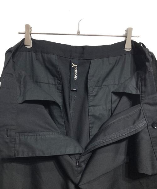 GROUND Y（グラウンドワイ）GROUND Y (グラウンドワイ) ウールサルエルパンツ/Wool Sarouel Pants ブラック サイズ:3の古着・服飾アイテム