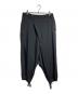 GROUND Y（グラウンドワイ）の古着「ウールサルエルパンツ/Wool Sarouel Pants」｜ブラック