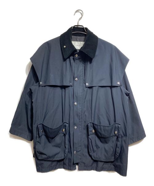 JANE SMITH（ジェーンスミス）JANE SMITH (ジェーンスミス) COTTON POLYESTER LOGGER HALF COAT/コットンポリエステル混紡ロガーハーフコート ネイビー サイズ:36の古着・服飾アイテム
