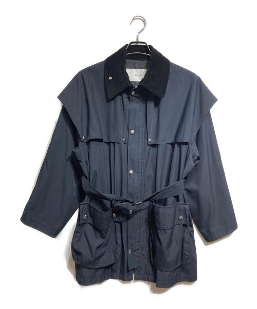 JANE SMITH（ジェーンスミス）JANE SMITH (ジェーンスミス) COTTON POLYESTER LOGGER HALF COAT/コットンポリエステル混紡ロガーハーフコート ネイビー サイズ:36の古着・服飾アイテム