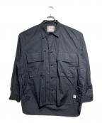 sacai×THOMAS MASONサカイ×トーマスメイソン）の古着「Cotton Poplin L/S Shirt/コットンポプリン長袖シャツ」｜ブラック